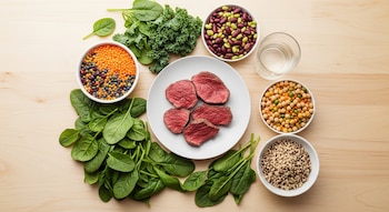 Plato central con filetes de