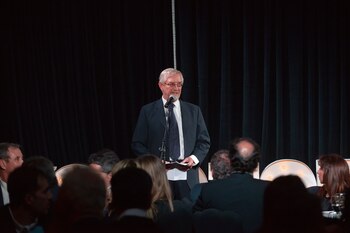 El presidente de Educar 2050, Manuel Álvarez Trongé (Fotos: Gustavo Gavotti)