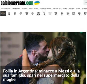 La portada de Calciomercato, un