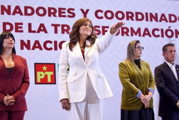 Nora Ruvalcaba será la candidata de Morena a la gubernatura de Aguascalientes.
Crédito: X/ @PartidoMorenaMx
