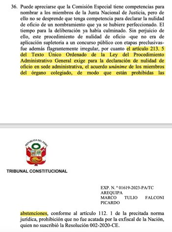 Sentencia del TC que establece