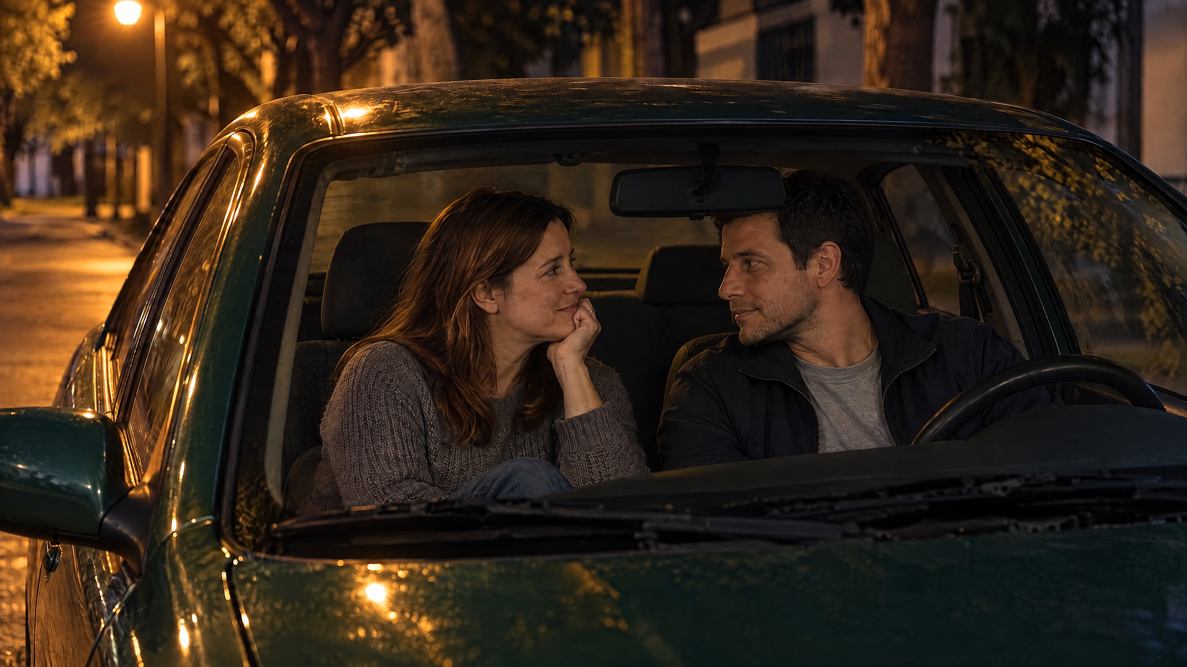 El primer encuentro de Alejandra y Carlos fue en un auto y bastante desastroso (imagen Ilustrativa Infobae)