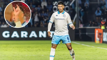 Video: el provocador gesto de Marcos Rojo a la hinchada de Independiente tras la derrota de Racing