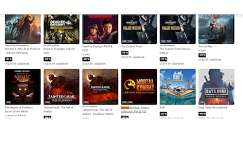 Para encontrar juegos en descuento,