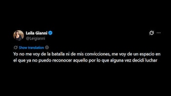 Leila Gianni renunció a La Libertad Avanza: “No se escucha al pueblo”