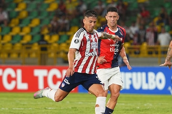 Con un golazo del argentino Pablo Vegetti, el cuadro del ciclón del Barrio Obrero se llevó el triunfo en el Jaime Morón de Cartagena-crédito @JuniorClubSA/X
