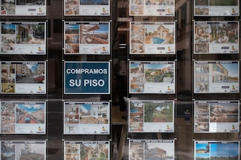 El escaparate de una inmobiliaria