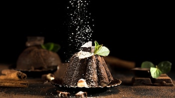 Este postre de Chocolate es