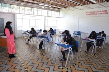 Estudiantes del colegio José Felix