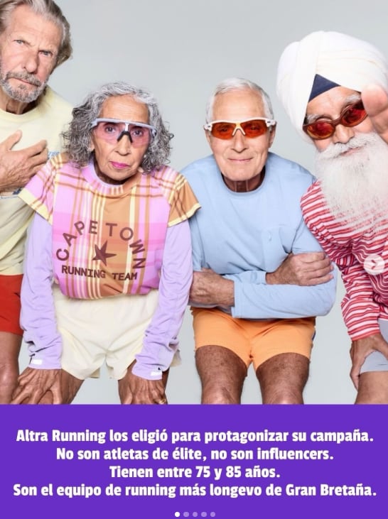 El deporte no tiene fecha de caducidad es el mensaje de esta campaña