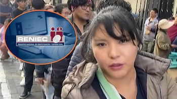 Usuarios alertan venta de turnos en filas de Reniec ante proximidad de elecciones. (Foto composición: Infobae Perú/Agencia Andina/Captura video: Buenos Días del Perú)