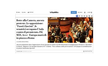 "Far West" en el Parlamento italiano: el día después de la masiva pelea a golpes entre legisladores que divide a los italianos