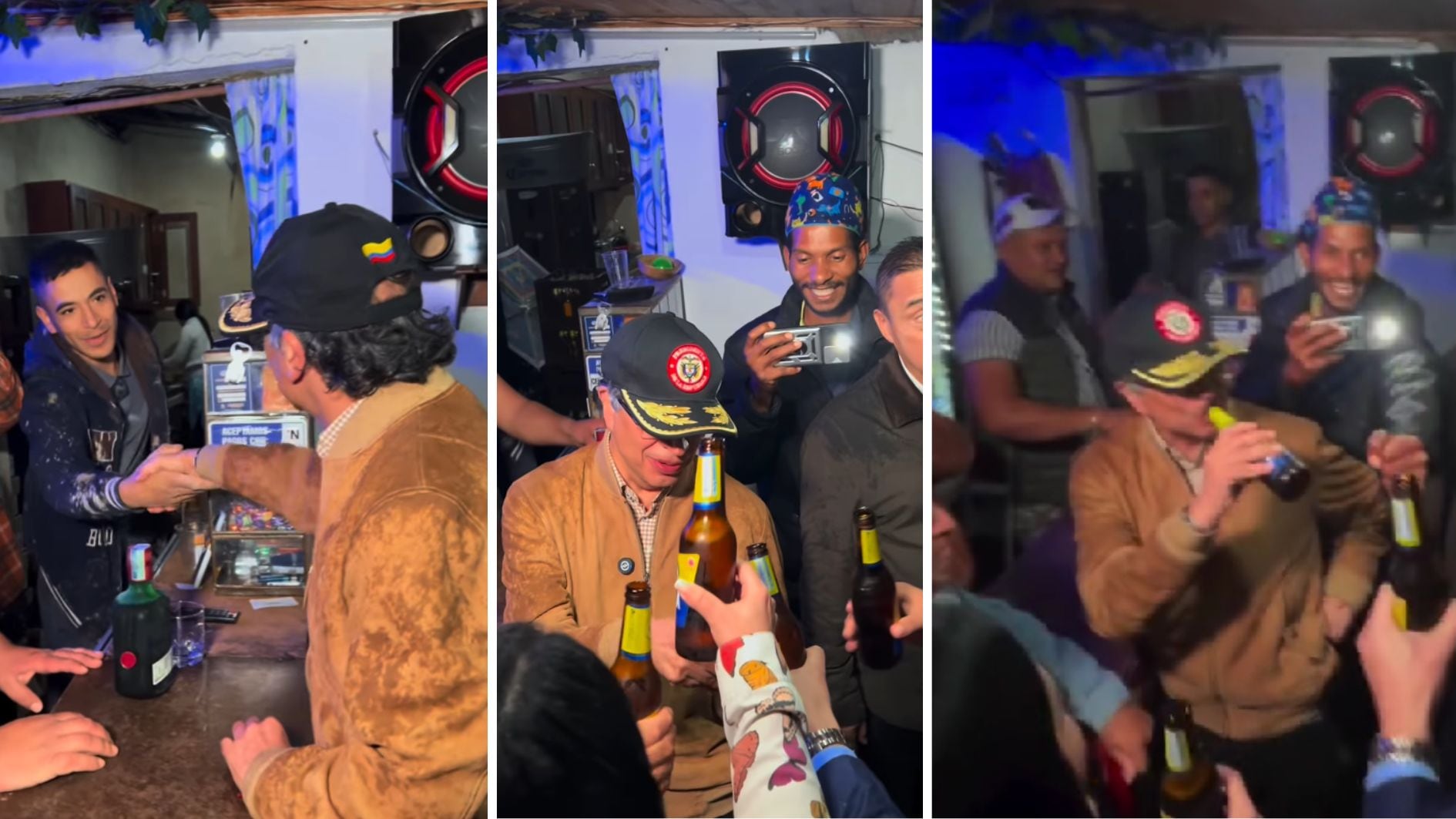 Gustavo Petro se tomó una “pola” en Zipaquirá a pocos días de terminar su mandato y recordó el barrio que fundó: Bolívar 83