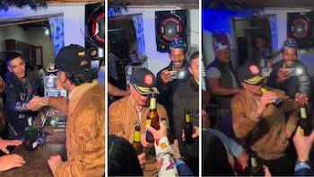 Gustavo Petro se tomó una “pola” en Zipaquirá a pocos días de terminar su mandato y recordó el barrio que fundó: Bolívar 83