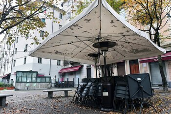 Restaurantes cerrados en Torino, Italia.