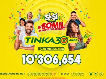 La Tinka: video de la jugada ganadora y resultados del sorteo del miércoles 9 de octubre de 2024