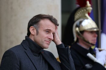 El Presidente francés Emmanuel Macron (REUTERS/Kevin Coombs)