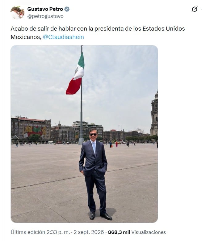 Petro aseguró en la UNAM que los algoritmos y el llamado “tecnofascismo” tuvieron influencia en las elecciones colombianas. - crédito @petrogustavo/X