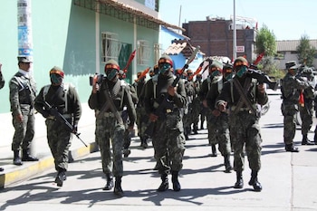 Miembros del Batallón Contraterrorista N°