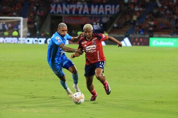 Unión Magdalena e Independiente Medellín jugaron el 10 de octubre del 2023, con goleada del poderoso 4-0 en Santa Marta - crédito Colprensa