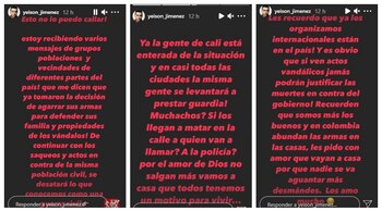 Historias de Instagram de Yeison