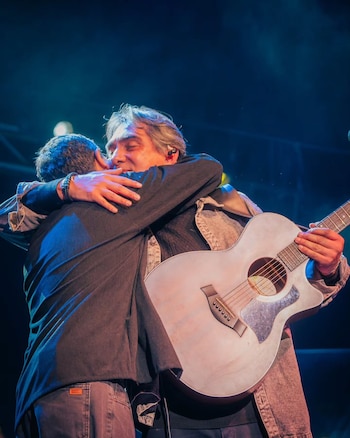 El reencuentro de Kike Teruel con Los Nocheros ocurrió en el show “40 Años El Show”, que se realizó con entradas agotadas