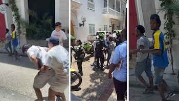 Por golpear a un turista mexicano en pleno Centro Histórico de Cartagena, fueron capturados dos jóvenes raperos: “Son hostigadores, agresores y abusadores”