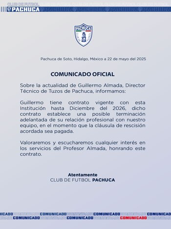 A través de un comunicado