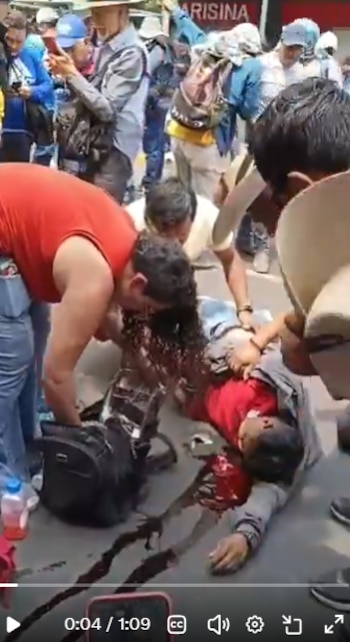 lesionado marcha CNTE