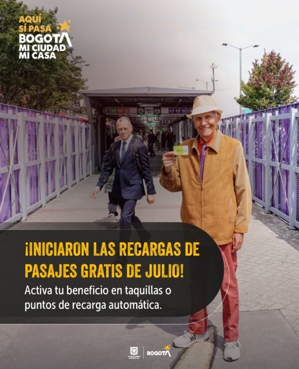 Más de 1,4 millones de ciudadanos recibirán subsidio de transporte en TransMilenio durante julio de 2025 - crédito Secretaría de Integración Social