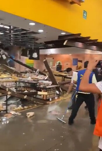 techo walmart ecatepec lluvia