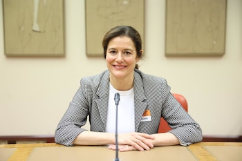 14/11/2025 La presidenta de España Mejor, Miriam González, participa en una jornada en el Congreso de los Diputados, a 14 de noviembre de 2025, en Madrid (España). Se da en la Jornada Presentación de los resultados del Proyecto Piloto de Ciencias del Comportamiento aplicadas a las políticas públicas, de la segunda fase del proyecto Imagina de España Mejor.
POLITICA
Marta Fernández - Europa Press