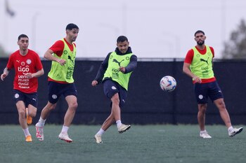 La selección de Paraguay entrenó