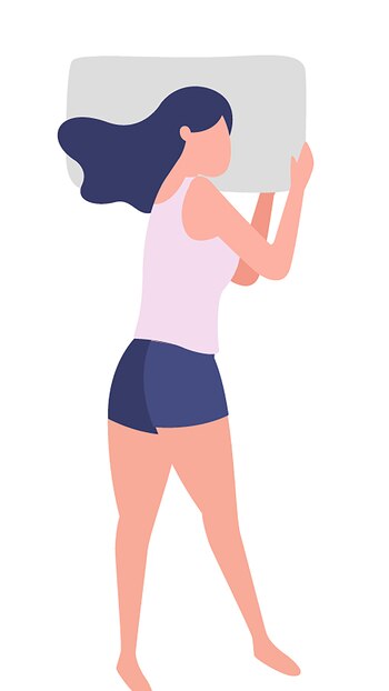 Dormir de lado en la posición añorante mejora la digestión y reduce los ronquidos al alinear mejor las vías respiratorias, pero puede generar tensión en la cadera si no se utiliza una almohada adecuada entre las piernas para proporcionar soporte adicional