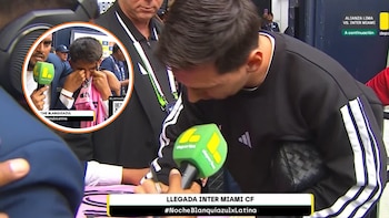 Lionel Messi se detuvo para