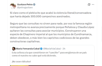 El presidente Gustavo Petro señaló