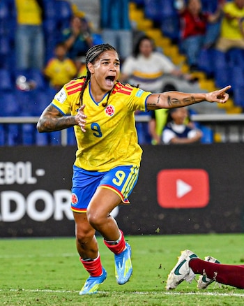 Gisella Robledo marcó el gol que selló la remontada de la selección Colombia vs. Venezuela - crédito FCF