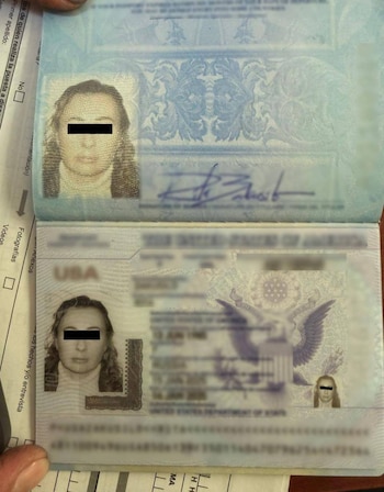 identificación presentada por la mujer extranjera. Crédito: SSEM