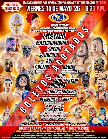 CMLL anunció un lleno total en la Arena México.