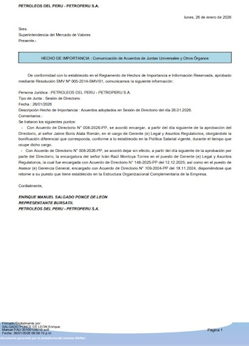 El nombramiento de Jaime Alata