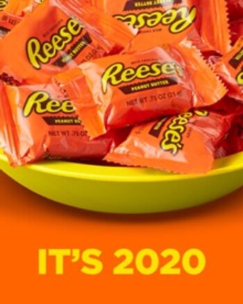 Un anuncio temático de Halloween para Reese's en esta foto sin fecha proporcionada por Hershey's. Hershey's/Handout vía REUTERS