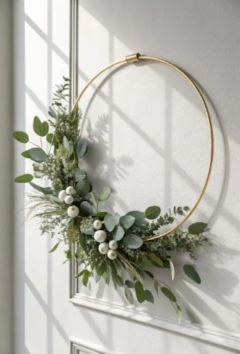 Aro metálico minimalista con detalles