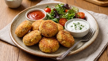 Receta de albóndigas de patata y atún, un plato sencillo y nutritivo que se elabora con pocos ingredientes básicos