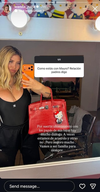 Wanda aseguró que tiene un