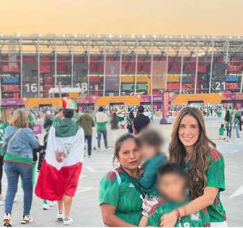 Sandra de la Vega, esposa