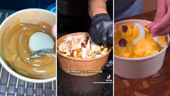 'Cuchareable' de alfajor, de pollo