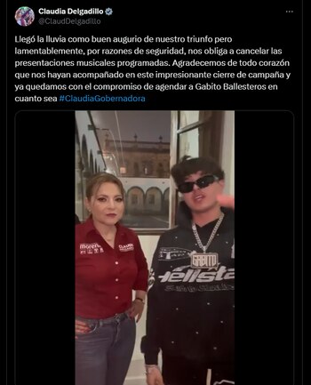Claudia Delgadillo y Gabito Ballesteros.