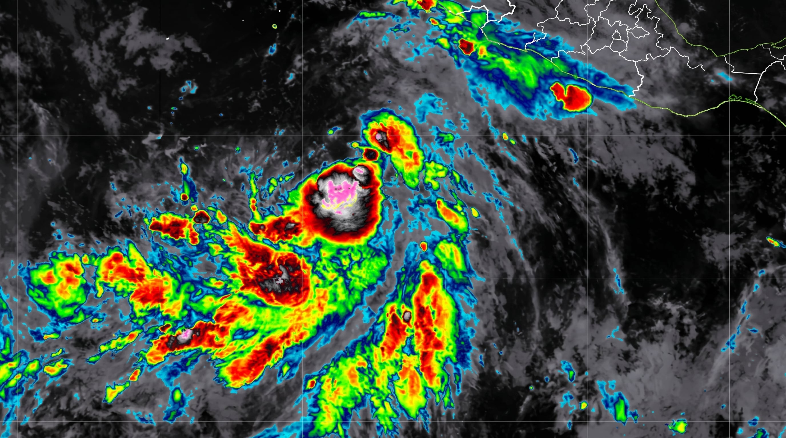 El monitoreo satelital registró que el centro de Marie se ubicaba a 760 kilómetros al suroeste de Manzanillo, Colima. (Imagen Ilustrativa Infobae)