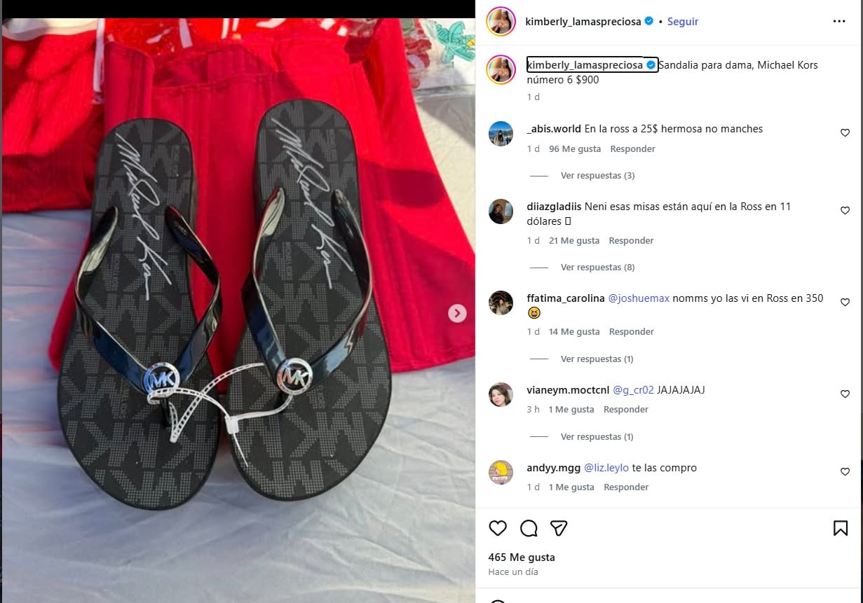 El costo de los artículos de segunda mano desata polémica y comentarios sarcásticos sobre las ofertas realizadas por la influencer (IG)