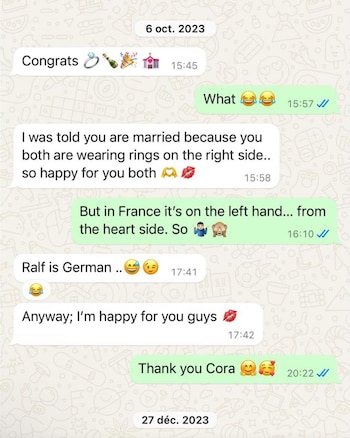 La charla de WhatsApp que